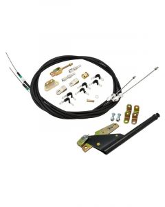 Proflow Universal Emergency Hand Brake Kit Floor Mount Black Kit