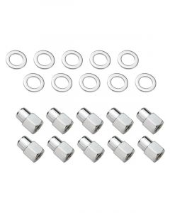 Street Pro Wheel Lug Nut Kit Chrome Length 1.38 1/2 0.55