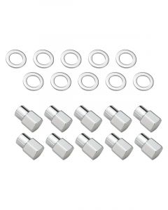 Street Pro Wheel Lug Nut Kit Chrome Dome Length 1.38 7/16 0.55