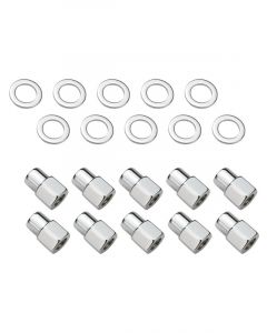 Street Pro Wheel Lug Nut Kit Chrome Length 1.38 7/16 0.55