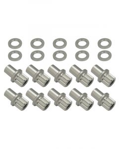 Street Pro Wheel Lug Nut & Washer Kit 1/2in-20 0.850in Silver