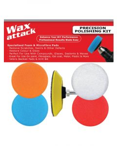 Wax Attack Precision Polishing Kit Foam and Microfibre Pads