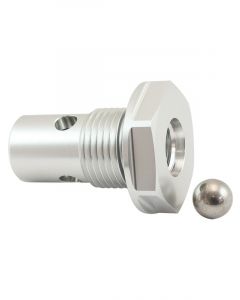 Aeroflow Roll Over Valve -10ORB Silver -10 Male ORB to -6 Female ORB