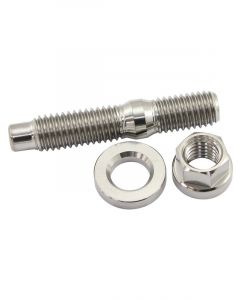 Aeroflow M8 x 1.25mm Titanium Stud Hex Nut and Washer Kit
