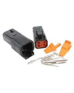 Aeroflow WeatherTight DTM 4 Pin Connector Suit 20AWG Wire