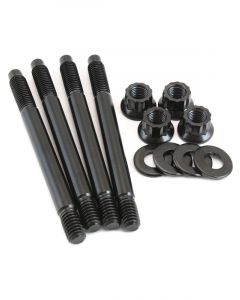 Aeroflow Carburettor Stud Kit For 2in Spacer 3.70in OAL Black 4 Pack