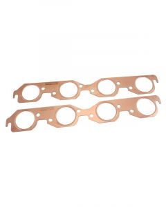 Aeroflow BBC Round Port Copper Embossed Exhaust Gaskets