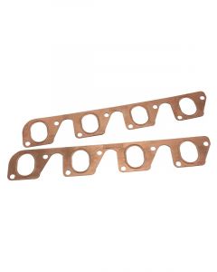 Aeroflow 2V Copper Embossed Exhaust Gaskets For Ford Cleveland 351