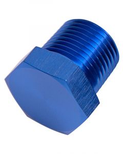 Aeroflow NPT Hex Head Plug 1/16in Blue Finish