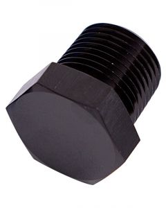 Aeroflow NPT Hex Head Plug 1/16in Black Finish