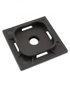 Aeroflow Cable Tie Self Adhesive Mount 40x40mm 50 Pack Black