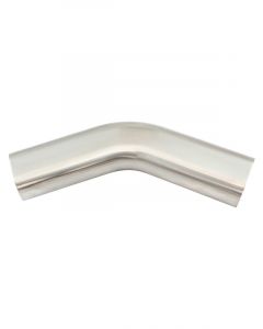 Aeroflow Stainless 3in Oval Tube 45Deg Angle 2-1/4in H x 3-1/2in W