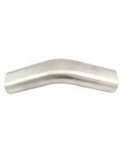 Aeroflow Stainless 3in Oval Tube 45Deg Vertical Pipe 2-1/4in H