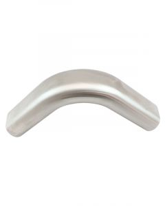 Aeroflow Stainless 3in Oval Tube 90Deg Vertical Pipe 2-1/4in H