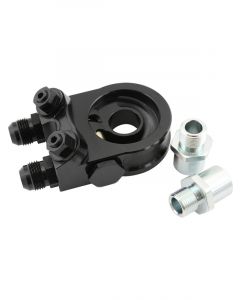 Aeroflow Billet Aluminium Dual Port Remote Filter & Oil Thermostat