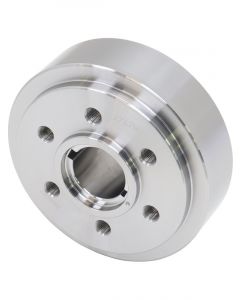 Romac Steel Blower Crank Hub Fits SB Chev 6-Bolt Dual Keyway Neutral