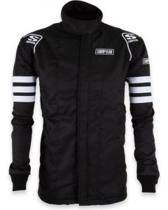 Simpson 2 Layer Driving Jacket w/ Arm Restraints Medium Black SFI-5