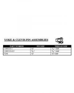 Protex Yoke And Clevis Assy 1/2- 1/2
