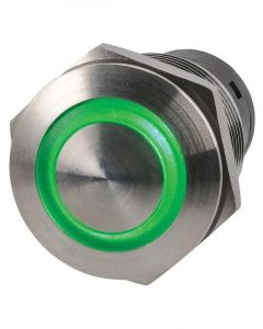 Narva Led Push Button Mom Green
