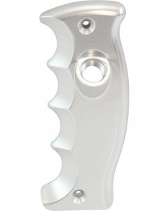 Aeroflow Pistol Grip Passengers Side Single Button Plate Silver