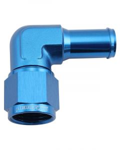 Aeroflow 90 Deg Hose Barb 5/8" to -10AN Blue Finish