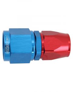 Aeroflow Straight Stepped Hose End -10AN to -8 Hose Blue/Red