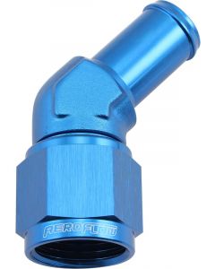 Aeroflow 45 Deg Hose Barb 5/8" to -10AN Blue Finish