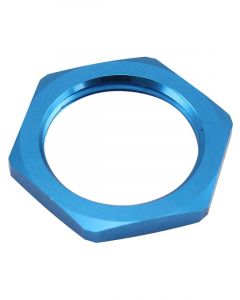 Aeroflow Replacement -6AN Half Nut for all Bulkheads Blue Finish