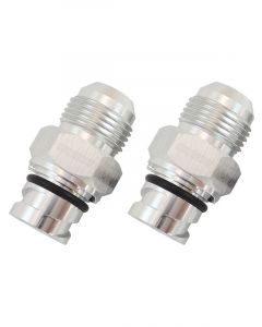 Aeroflow Cover Breather Adapter Silver Male -10AN Ford Coyote
