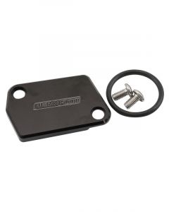 Aeroflow MAF Sensor Block Off Delete Plate Black Fits GM LS3 LSA