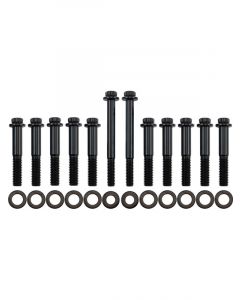 Aeroflow Ford 351 Cleveland Intake Bolts Black 12Pt Head Pack of 12
