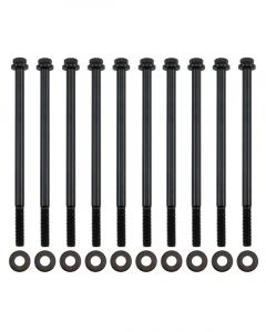 Aeroflow GM LS Intake Bolts - Black Finish 12 Point Head, Pack of 10