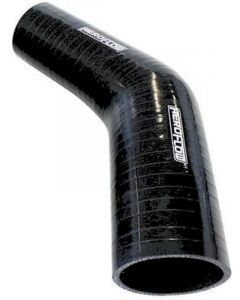 Aeroflow Gloss Black 45 Deg Silicone Elbow Hose 35mm I.D 3-Ply