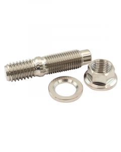Aeroflow 3/8" Titanium Stud Nut and Washer Kit 6 Point Hex Nut