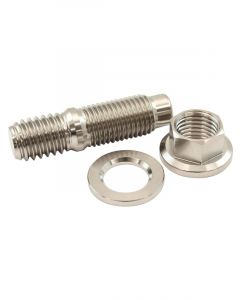Aeroflow 7/16" Titanium Stud Nut and Washer Kit 6 Point Hex Nut