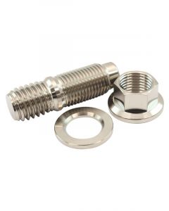 Aeroflow 1/2" Titanium Stud Nut and Washer Kit 6 Point Hex Nut