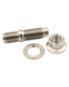 Aeroflow 7/16" Titanium Stud Nut and Washer Kit 12 Point Nut
