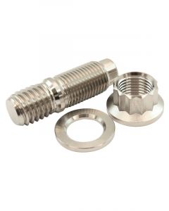 Aeroflow 1/2" Titanium Stud Nut and Washer Kit 12 Point Nut