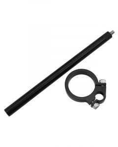 Aeroflow Universal 40mm Fuel Pump Bracket & Stalk Black Finish