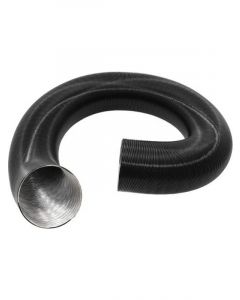 Aeroflow 4" 101.5mm OD. Black Aluminium Flexible Duct 1M