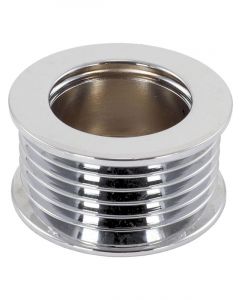 Mechman 6-Groove Alternator Pulley, Chrome Finish 46mm O.D
