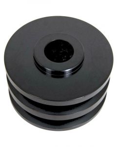 Mechman Double V-Groove Alternator Pulley, Black Finish