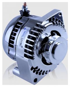 Mechman 170 Amp Racing Alternator Chrome Fits Ford 1965-85