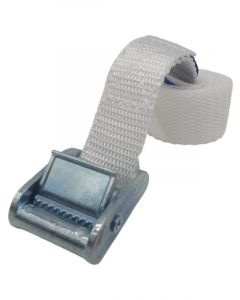 Phoenix Cam Strap Tie Down 1 Metre x 25mm Load Rating 400Kg White
