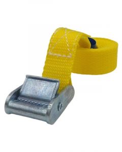 Phoenix Cam Strap Tie Down 1.5 Metres x 25mm Load Rating 400Kg Yellow