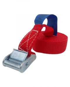 Phoenix Cam Strap Tie Down 2.5 Metres x 25mm Load Rating 400Kg Red