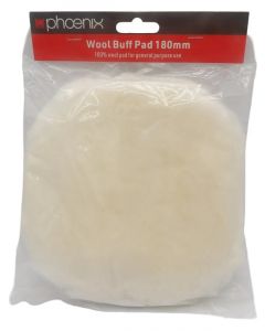 Phoenix Wool Buff Pad 180mm General Purpose 100% Wool Pad