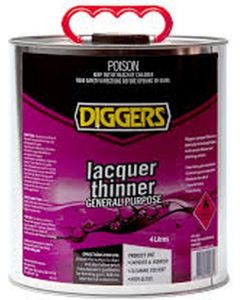Diggers Lacquer Thinners High Performance Solvent 4L