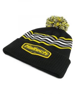 Haltech Stripe Beanie with Pom Pom One Size Fits All