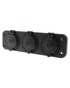 LV DC Triple Accessory Sockets Flush Mount